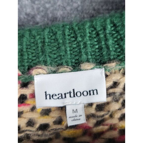 Heartloom Dawson Crewneck Knit‎ Sweater Women Sz M Striped ColorBlock Winterwear - Picture 7 of 12